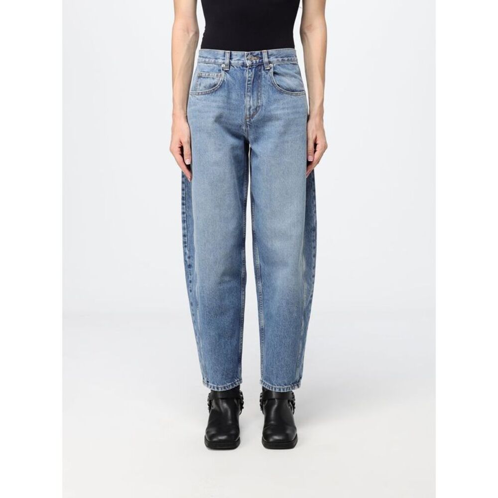 Isabel Marant Oriane High-Waisted Baggy Jeans In Cotton Denim